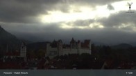 Archiv Foto Webcam Füssen: Blick auf das Hohe Schloss 16:00