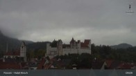 Archiv Foto Webcam Füssen: Blick auf das Hohe Schloss 08:00