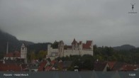 Archiv Foto Webcam Füssen: Blick auf das Hohe Schloss 12:00