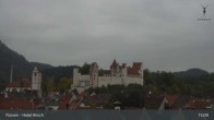 Archiv Foto Webcam Füssen: Blick auf das Hohe Schloss 14:00