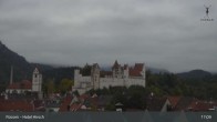 Archiv Foto Webcam Füssen: Blick auf das Hohe Schloss 16:00