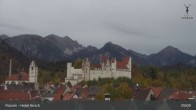 Archiv Foto Webcam Füssen: Blick auf das Hohe Schloss 08:00