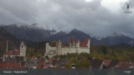 Archiv Foto Webcam Füssen: Blick auf das Hohe Schloss 16:00