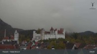 Archiv Foto Webcam Füssen: Blick auf das Hohe Schloss 08:00