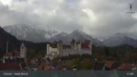 Archiv Foto Webcam Füssen: Blick auf das Hohe Schloss 10:00