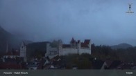Archiv Foto Webcam Füssen: Blick auf das Hohe Schloss 02:00