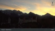 Archiv Foto Webcam Füssen: Blick auf das Hohe Schloss 20:00