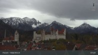 Archiv Foto Webcam Füssen: Blick auf das Hohe Schloss 07:00