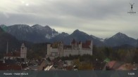 Archiv Foto Webcam Füssen: Blick auf das Hohe Schloss 08:00