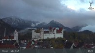 Archiv Foto Webcam Füssen: Blick auf das Hohe Schloss 06:00