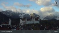 Archiv Foto Webcam Füssen: Blick auf das Hohe Schloss 07:00