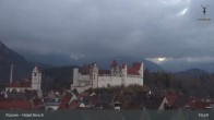 Archiv Foto Webcam Füssen: Blick auf das Hohe Schloss 04:00