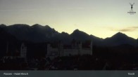 Archiv Foto Webcam Füssen: Blick auf das Hohe Schloss 02:00