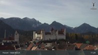 Archiv Foto Webcam Füssen: Blick auf das Hohe Schloss 10:00