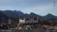 Archiv Foto Webcam Füssen: Blick auf das Hohe Schloss 05:00