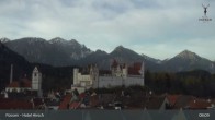Archiv Foto Webcam Füssen: Blick auf das Hohe Schloss 07:00
