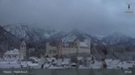 Archiv Foto Webcam Füssen: Blick auf das Hohe Schloss 07:00