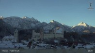 Archiv Foto Webcam Füssen: Blick auf das Hohe Schloss 07:00