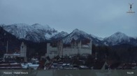 Archiv Foto Webcam Füssen: Blick auf das Hohe Schloss 02:00