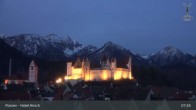 Archiv Foto Webcam Füssen: Blick auf das Hohe Schloss 06:00