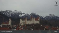 Archiv Foto Webcam Füssen: Blick auf das Hohe Schloss 08:00