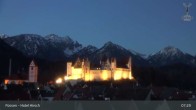 Archiv Foto Webcam Füssen: Blick auf das Hohe Schloss 06:00