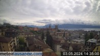 Archived image Webcam Lausanne - Lake Geneva 13:00