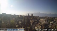 Archiv Foto Webcam Lausanne - Genfer See 07:00