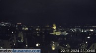 Archiv Foto Webcam Lausanne - Genfer See 23:00