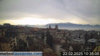 Archiv Foto Webcam Lausanne - Genfer See 09:00