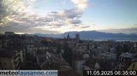 Archiv Foto Webcam Lausanne - Genfer See 05:00