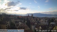 Archiv Foto Webcam Lausanne - Genfer See 06:00