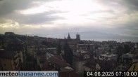 Archiv Foto Webcam Lausanne - Genfer See 06:00
