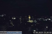 Archived image Webcam Lausanne - Lake Geneva 23:00