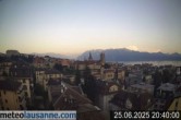 Archiv Foto Webcam Lausanne - Genfer See 19:00