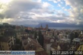Archiv Foto Webcam Lausanne - Genfer See 06:00