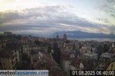 Archiv Foto Webcam Lausanne - Genfer See 05:00