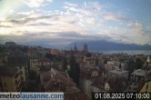 Archiv Foto Webcam Lausanne - Genfer See 06:00