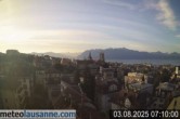 Archiv Foto Webcam Lausanne - Genfer See 06:00