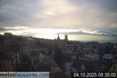 Archiv Foto Webcam Lausanne - Genfer See 07:00