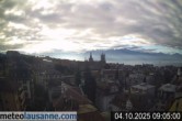 Archiv Foto Webcam Lausanne - Genfer See 08:00