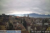 Archiv Foto Webcam Lausanne - Genfer See 09:00