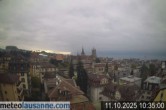 Archiv Foto Webcam Lausanne - Genfer See 09:00