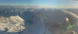 Archiv Foto Webcam Café am Pitztaler Gletscher 07:00