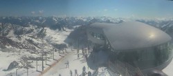 Archiv Foto Webcam Café am Pitztaler Gletscher 09:00