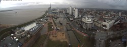 Archived image Webcam Bremerhaven: Old and New Harbour 13:00