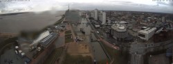 Archived image Webcam Bremerhaven: Old and New Harbour 15:00