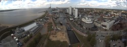 Archiv Foto Webcam Bremerhaven: Alter und Neuer Hafen 13:00