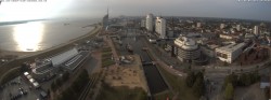Archived image Webcam Bremerhaven: Old and New Harbour 17:00