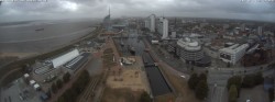 Archived image Webcam Bremerhaven: Old and New Harbour 19:00